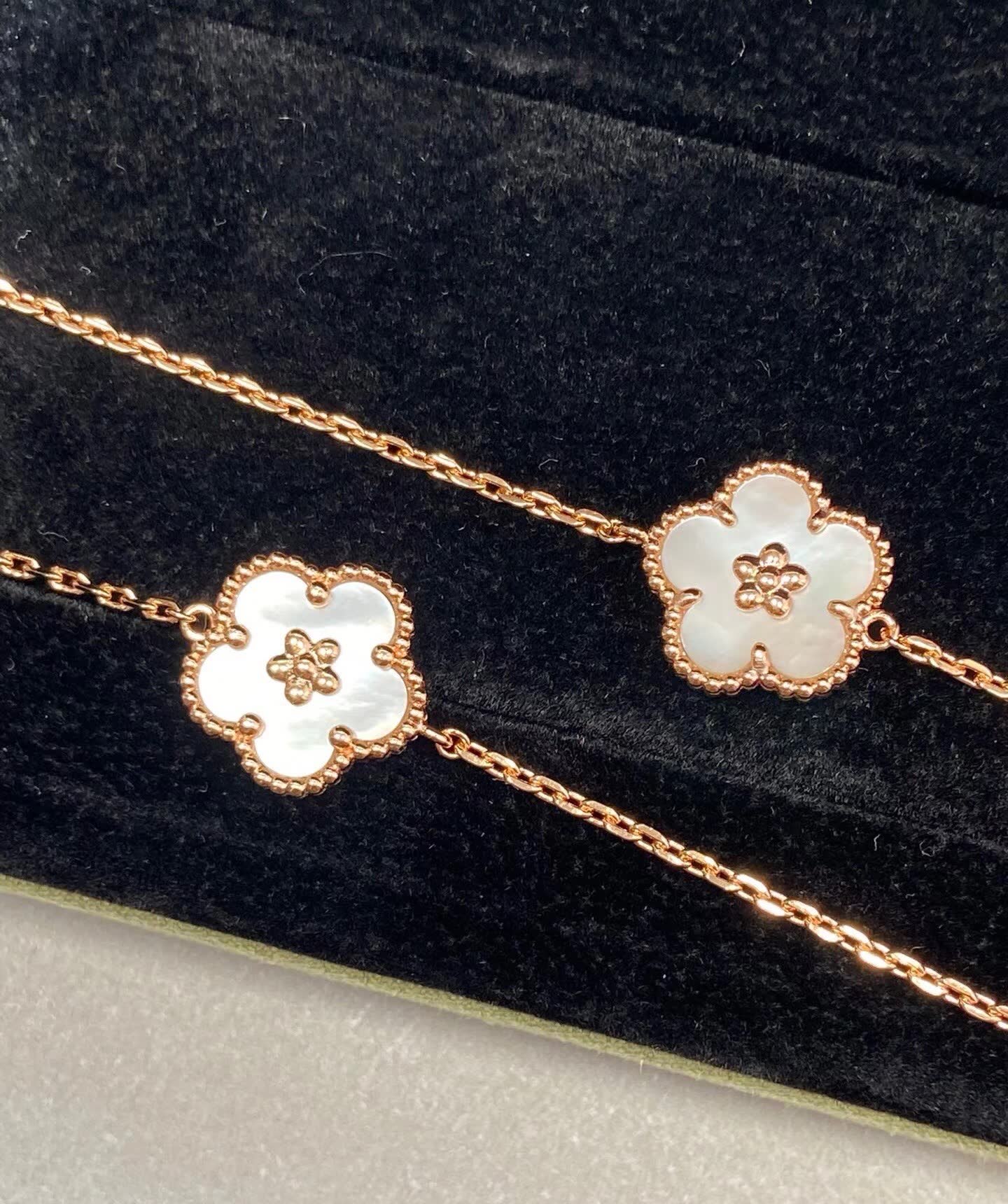 Van Cleef & Arpels Alhambra Gold and Opal Jewelry Set